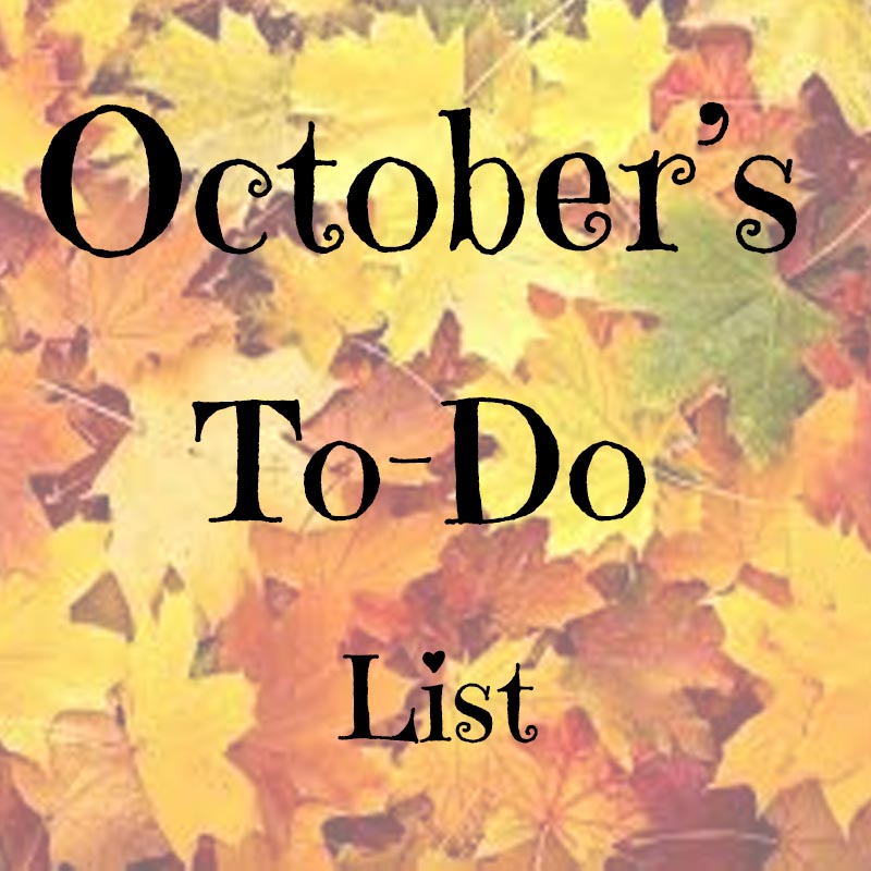 October’s To-Do List
